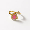Pink heart ring