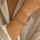 Infinity multi stone bracelet