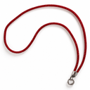 Shiny red phone strap