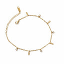 Infinity stone anklet