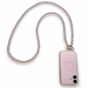 Blush pink beads phone strap