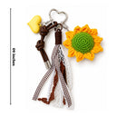 Sunflower bag charm