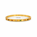 Multi colour square stone kada