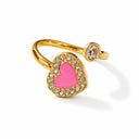 Pink heart ring