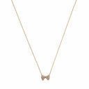 Bow luxe stone chain