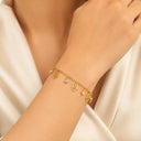 Hamsa stone bracelet