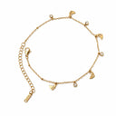 Dolphin stone anklet
