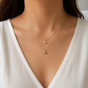 Mermaid stone double chain