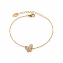 Butterfly stone bracelet