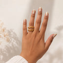 Double hoop ring