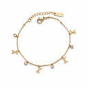 Bow stone bracelet