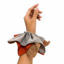 Muted three colour scrunchie