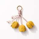 Tulips yellow bag charm