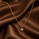 Flower stone chain