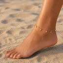 Dragonfly stone anklet