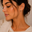 Crown drop earrings