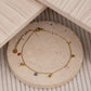 Multicolour crystal stone anklet