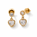 Alisha heart studs