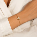 Butterfly stone bracelet