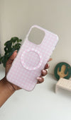 Pink checkered Phonecase
