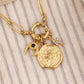 Sun thunder Evileye charm necklace