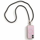 Shiny black phone strap