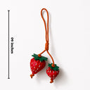 Strawberry bag charm