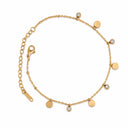 Round stone anklet