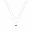 Mermaid stone double chain