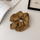 Vintage plain brown scrunchie