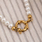 Pearl charm lock chain