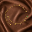 Evileye multi stone anklet
