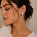 Cluster pearl studs