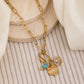 Star Evileye Blue stone charm necklace