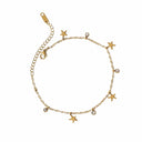 Star stone anklet