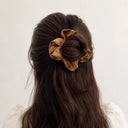 Vintage plain brown scrunchie