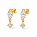 Alisha oval studs