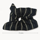 Blue stripes scrunchie