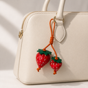 Strawberry bag charm