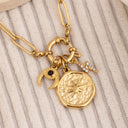 Sun thunder Evileye charm necklace