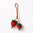 Strawberry bag charm