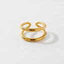 Double hoop ring