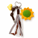 Sunflower bag charm