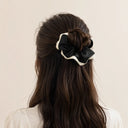 Retro black scrunchie