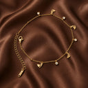 Dolphin stone anklet