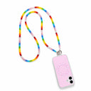 Rainbow beads phone strap