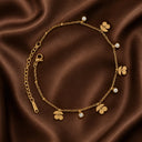 Cherry stone anklet