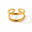 Double hoop ring