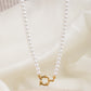 Pearl charm lock chain