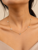 Kiara White Stone Chain